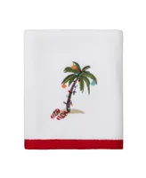 Avanti Flamingo Jingle Holiday Cotton Hand Towel, 16" x 30"