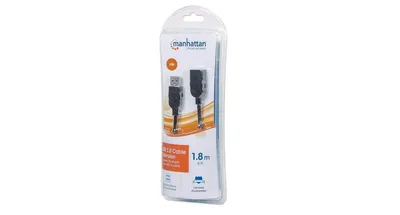 manhattan 6 Ft. Male to Female Usb 2.0 Extension Cable