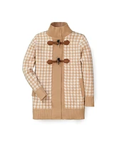 Hope & Henry Girls Toggle Sweater Cardigan