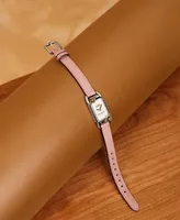 Coach Women's Cadie Blush Leather Strap Watch 17.5mmX28.5mm