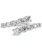 Grown With Love Lab Grown Diamond Bypass Ring (1-1/2 ct. t.w.) in 14k White Gold