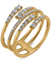 Diamond Multirow Wrap Ring (1/2 ct. t.w.) in 14k Gold