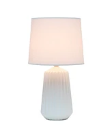 Simple Designs Pleated Base Table Lamp
