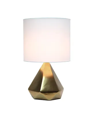 Simple Designs Solid Pyramid Table Lamp - Gold