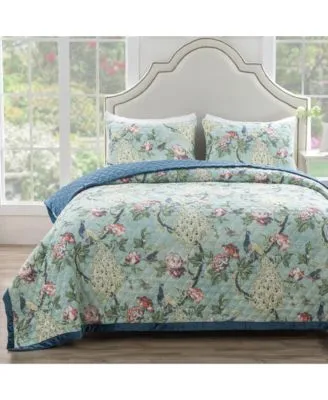 Greenland Home Fashions Pavona Quilt Sets
