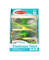 Melissa and Doug Rollables Tree House Twirl Infant and Toddler Toy 3 Pieces