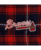 Men's Concepts Sport Navy, Red Atlanta Braves Ledger Flannel Boxers