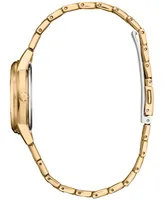 Citizen Eco-Drive Women's Classic Gold-Tone Stainless Steel Bracelet Watch 29mm - Silver