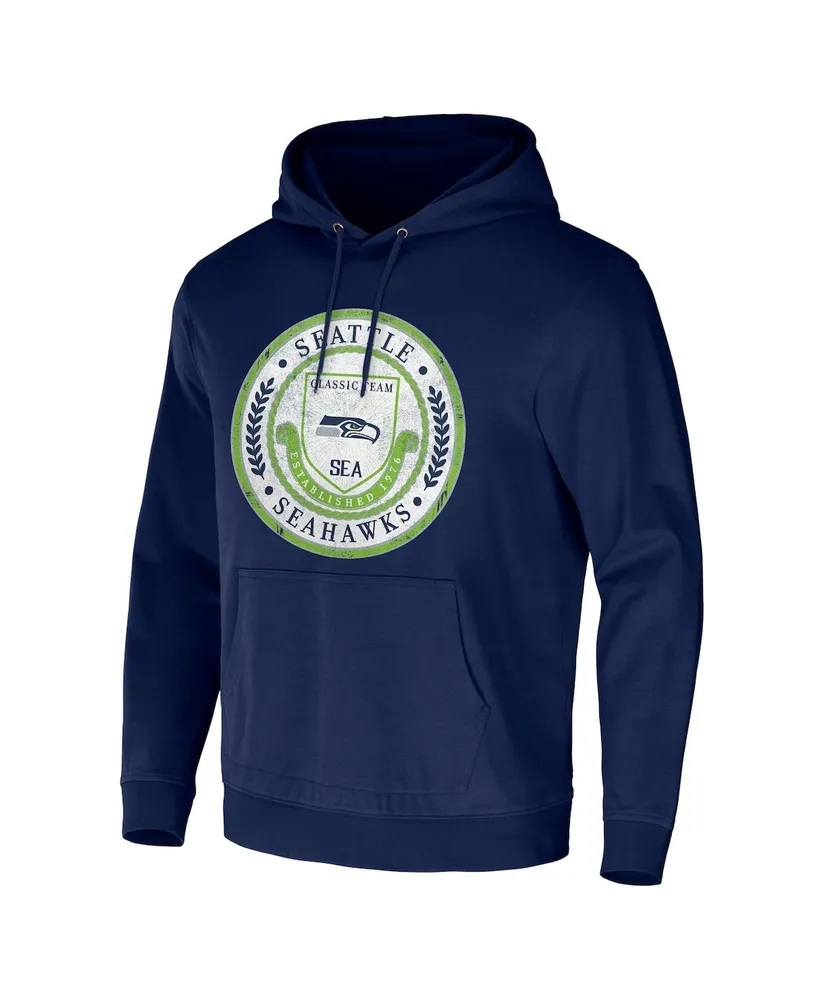 Men's Nfl x Darius Rucker Collection by Fanatics College Navy Seattle Seahawks Washed Pullover Hoodie
