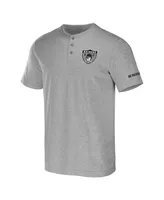 Men's Nfl x Darius Rucker Collection by Fanatics Heather Gray Las Vegas Raiders Henley T-shirt