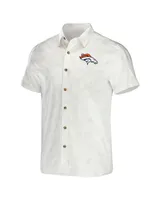 Men's Nfl x Darius Rucker Collection by Fanatics White Denver Broncos Woven Button-Up T-shirt