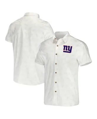 Men's Nfl x Darius Rucker Collection by Fanatics White New York Giants Woven Button-Up Shirt