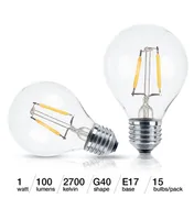 15 Pack Bulbs - G40 Bulb, 1 Watt, 2700K Soft White Hue