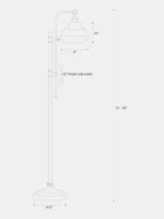 Brightech Austin Led Standing Floor Lamp with Adjustable Height