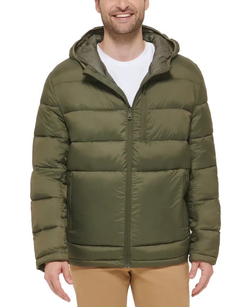 Cole Haan Men's Lightweight Hooded Puffer Jacket