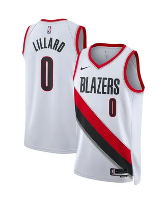 Men's Nike Damian Lillard White Portland Trail Blazers 2022/23 Swingman Jersey - Association Edition