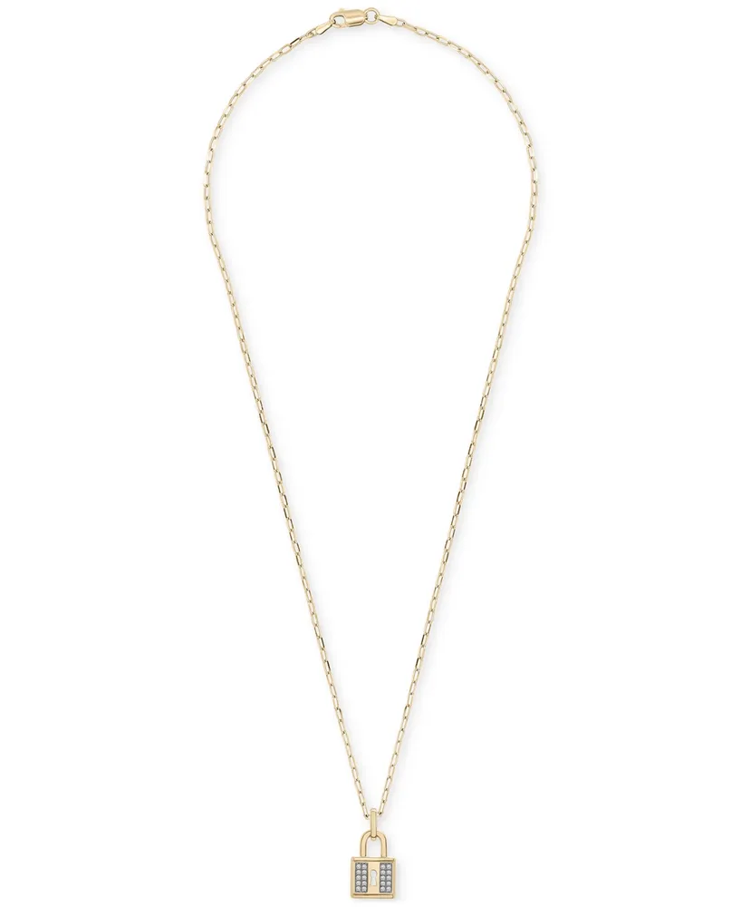 Macy's Diamond Accent Gold-plated Angel Pendant Necklace - Macy's