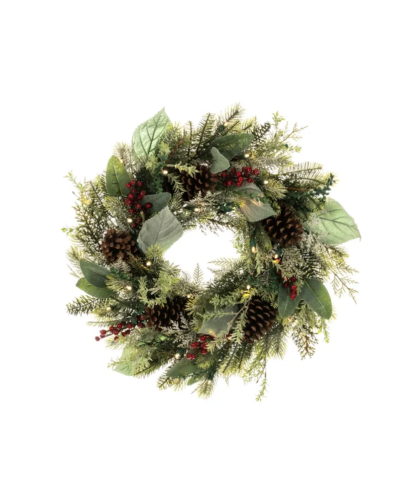 Village Lighting 24" Lighted Christmas Wreath