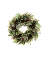 Village Lighting 24" Lighted Christmas Wreath