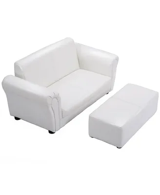 White Kids Sofa Armrest Chair Couch Lounge Birthday Gift