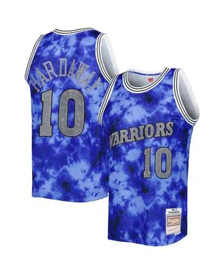 Men's Mitchell & Ness Tim Hardaway Blue Golden State Warriors 1990-91 Galaxy Swingman Jersey