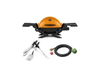 Weber Q1200 Liquid Propane Grill Orange Classic