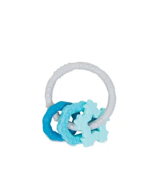 Bumkins Baby Girls Three Textured Gripping Teething Charms
