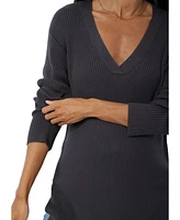 Women's Maternity Side Zip Nursing Sweater