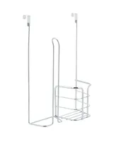 Kitchen Details 2-in-1 Over The Cabinet Cleaning Organizer in Chrome