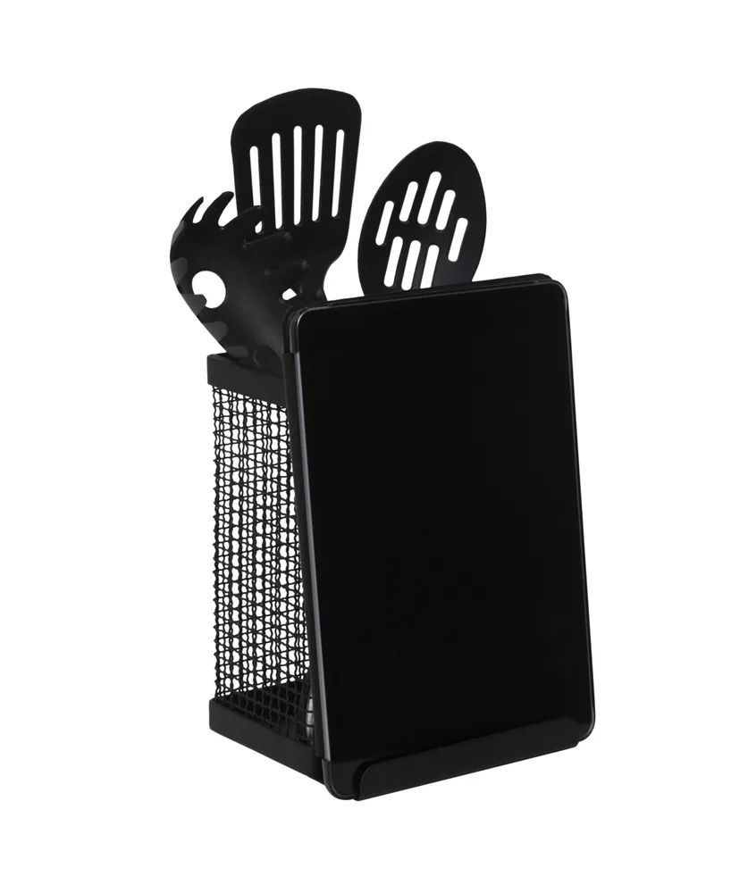 Kitchen Details industrial Collection Tablet And Utensil Holder