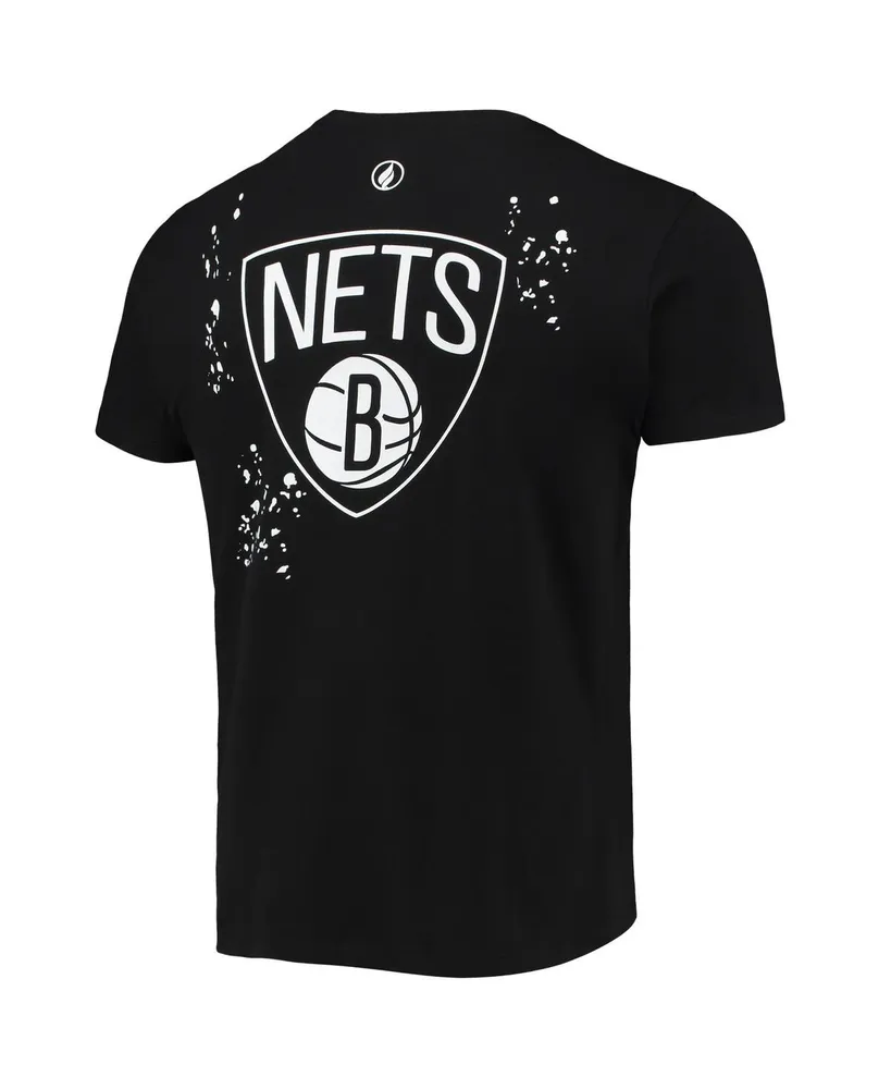 Men's Black Brooklyn Nets Confetti T-shirt