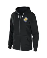 Women's Wear by Erin Andrews Black Nashville Predators Sponge Fleece Full-Zip Hoodie