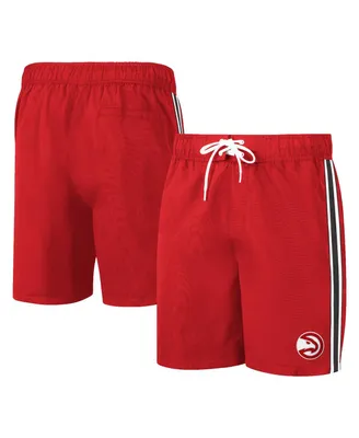 Men's G-iii Sports by Carl Banks Red Atlanta Hawks Sand Beach Volley Swim Shorts