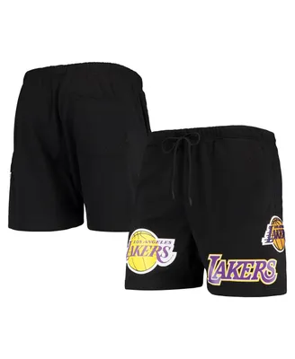 Men's Pro Standard Black Los Angeles Lakers Mesh Capsule Shorts