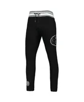 Men's Pro Standard Black Brooklyn Nets Mash Up Capsule Sweatpants