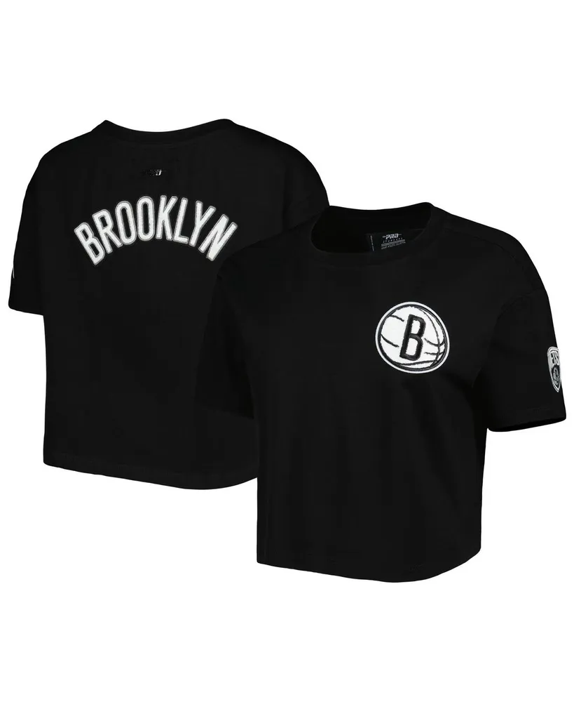 Women's Pro Standard Black Brooklyn Nets Classics Boxy T-shirt