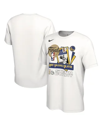 Men's Nike Stephen Curry White Golden State Warriors 2022 Nba Finals Champions Mvp T-shirt