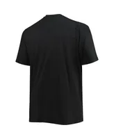 Men's Black Atlanta Hawks Big and Tall Pop T-shirt