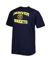 Men's Navy Denver Nuggets Big and Tall Heart and Soul T-shirt