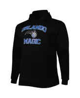 Men's Black Orlando Magic Big and Tall Heart Soul Pullover Hoodie