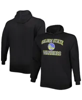 Men's Black Golden State Warriors Big and Tall Heart Soul Pullover Hoodie