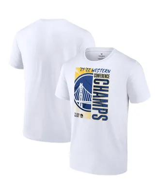 Men's Fanatics White Golden State Warriors 2022 Western Conference Champions Big and Tall Locker Room T-shirt