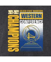 Men's Fanatics Heathered Charcoal Golden State Warriors 2022 Western Conference Champions Play Your Game T-shirt