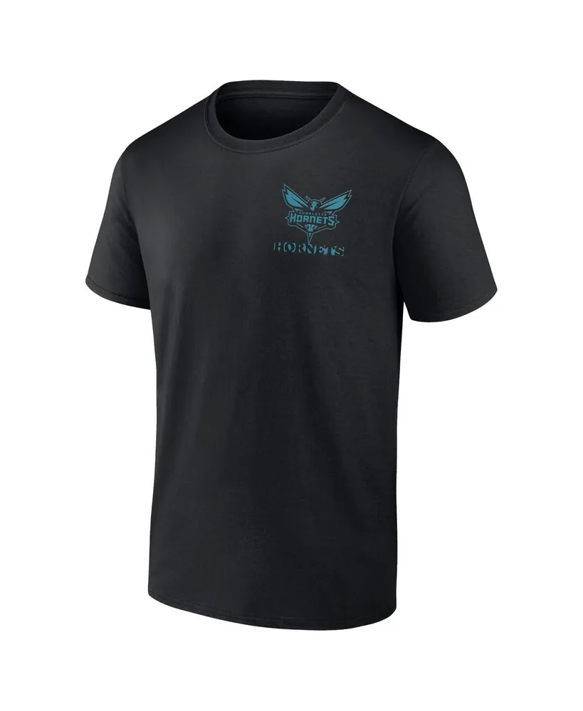 Men's Fanatics Black Charlotte Hornets Basketball Street Collective T-shirt