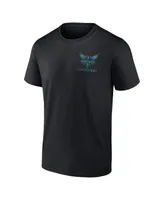 Men's Fanatics Black Charlotte Hornets Basketball Street Collective T-shirt