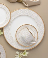Noritake Noble Pearl Set Of 4 Dinner Plates, 11"