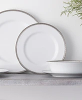 Noritake Whiteridge Platinum Set Of 4 Salad Plates, 8-1/4"
