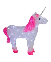 Northlight Lighted Commercial Grade Acrylic Unicorn Christmas Display Decoration, 23"