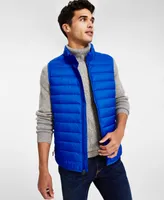 Club Room Men's Quilted Packable Puffer Vest, Created for Macy's