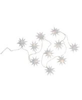 Northlight 10 Count Led Star Christmas Fairy Lights With Copper Wire, 5.25'